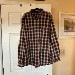 Carhartt Maroon Plaid Shirt